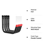 Vahodegn Heavy Duty Garage Storage Hooks,15Inch Jumbo Arm Kayak Wall Hangers 100 LB Capacity, Steel Canoe Rack for Outdoor or Indoor Vahodegn