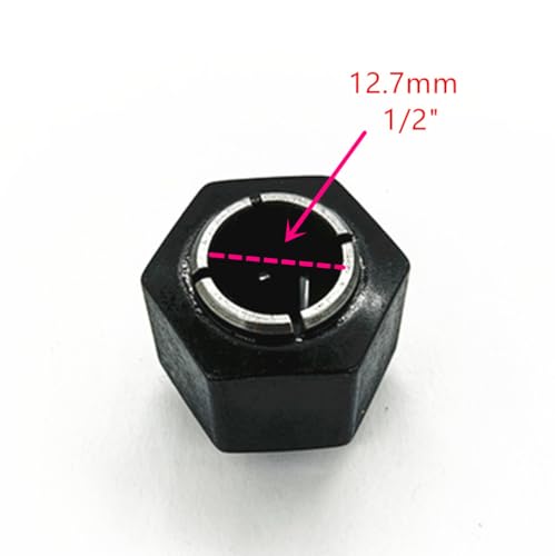 Collet And Nut (1/2-inch) 12.7mm replace for Dewalt DW6212 DW616 DW618 router KIMGU