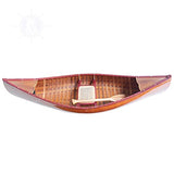 Wooden Canoe with Ribs, 6-Feet for Display Wooden Boat USA