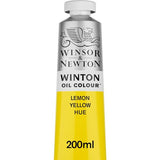 Winsor & Newton Winton Oil Color, 200ml (6.75-oz) Tube, Lemon Yellow Hue Winsor & Newton