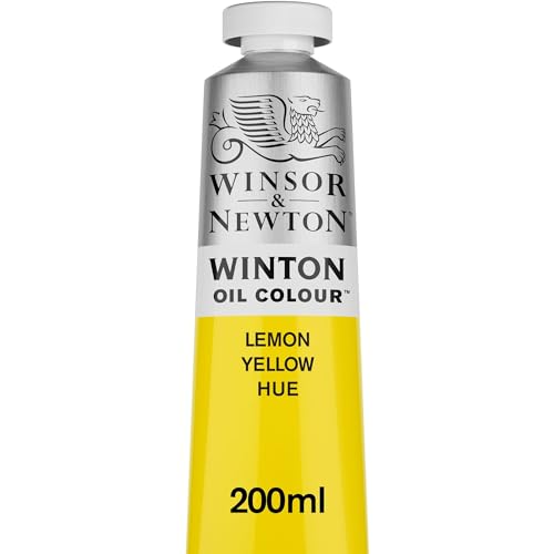 Winsor & Newton Winton Oil Color, 200ml (6.75-oz) Tube, Lemon Yellow Hue - WoodArtSupply