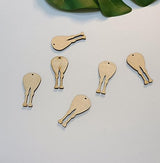 20PCS Horse Ornament Wood Blank,Horse Tail Butt Ornament (Without Tail, 5'') Yuxuanish