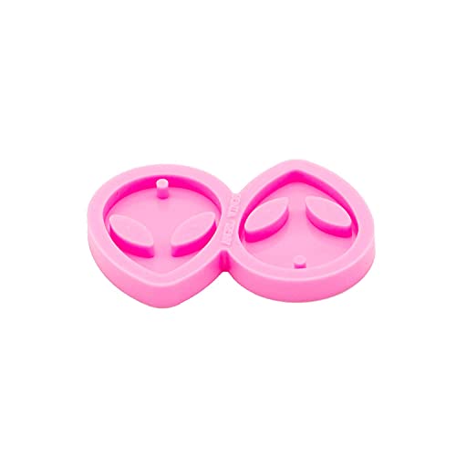 Shiny Glossy Alien-Shape Resin Jewelry Molds Silicone Molds for Epoxy Resin Earring Making Supplies Resin Keychain Mold Clay Molds Handmade Jewellrey Angel Wings