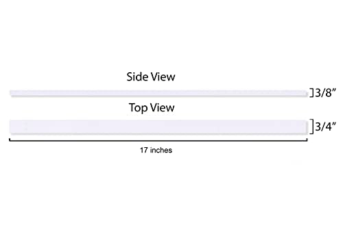 Hatsbi UHMW Crosscut Sled For Table Saw Sled Miter Bars 3/4" X 3/8" X 17" For Jigs Fixtures or Miter Slots (size 3/4"x3/8") 4 x UHMW Bars Hatsbi