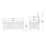 Cambridge-Casual AM-370218T Arie Storage Box, Natural Teak Cambridge Casual