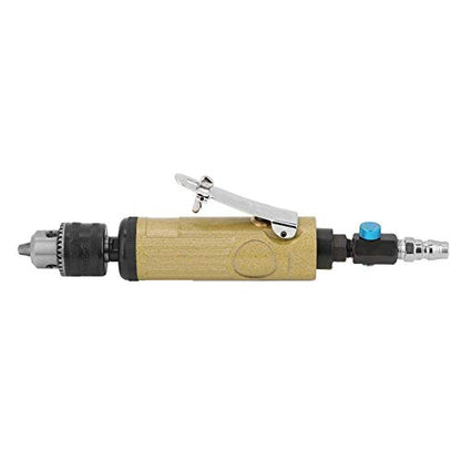 3/8" High Speed Straight Pneumatic Drill Set Power Reversible Air Drilling Tool with Adjustable Inlet Valve 22000rpm