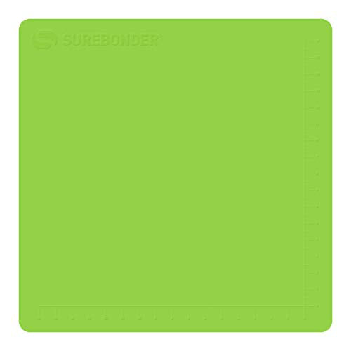 Surebonder Large Silicone Mat with Ruler for Hot Glue Gun Projects, Flexible & Heat Resistant Surface for Easy Cleanup Or Use for Tracing Projects, Surebonder