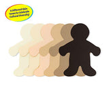 Hygloss Products People Paper Cut Outs Culturally Diverse Family, Cardstock, 5" Wee Kid-24 ct, 5-Inch, Assorted 24 Count Hygloss