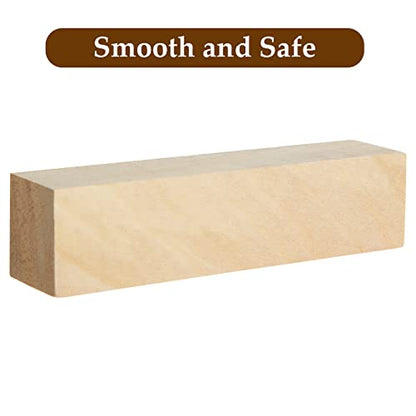 CYEAH 40 PCS Basswood Carving Blocks, 4 Inch Wood Blocks for Carving, Basswood for Wood Carving Wood, Unfinished Wood Blocks for Beginner or Expert