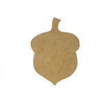 Fall Acorn Unfinished Cutout, Wooden Shape, Paint-able Wooden MDF DIY Craft Build-A-Cross