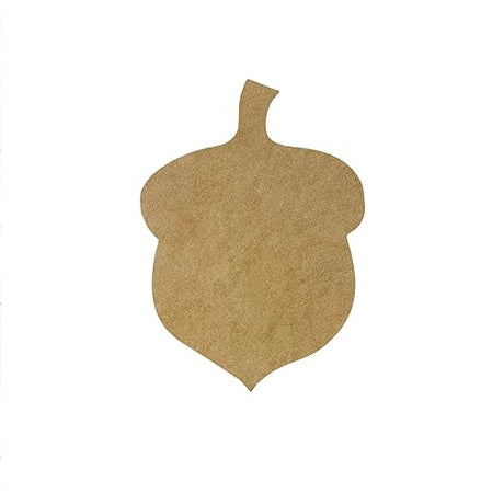 Fall Acorn Unfinished Cutout, Wooden Shape, Paint-able Wooden MDF DIY Craft Build-A-Cross