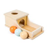 Busy edition Montessori Toys for Babies 6-12 Months Object Permanence Box Wooden Ball Drop Toy Play for 6 Month 1 2 3 Year Old Toddlers Infant Early Busy edition