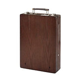 KINGART 702 Adjustable Wood Table Sketchbox Easel, Premium Beechwood Espresso Stain - Portable Artist Desktop Storage Case, Hold All Supplies KINGART