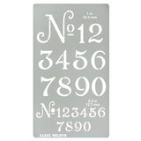 Aleks Melnyk No.452 Metal Stencil, Small Number Stencil, Size 1in and 0.5in, Old World Number, Template for Wood Burning, Pyrography Engraving, Aleks Melnyk