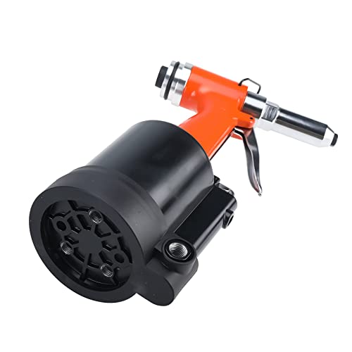 KUNTEC Air Rivet Tool Professional Heavy Duty Pneumatic Hydraulic Rivet Tool with 1/4" 3/16" 5/32" 1/8" Nose Pieces KUNTEC