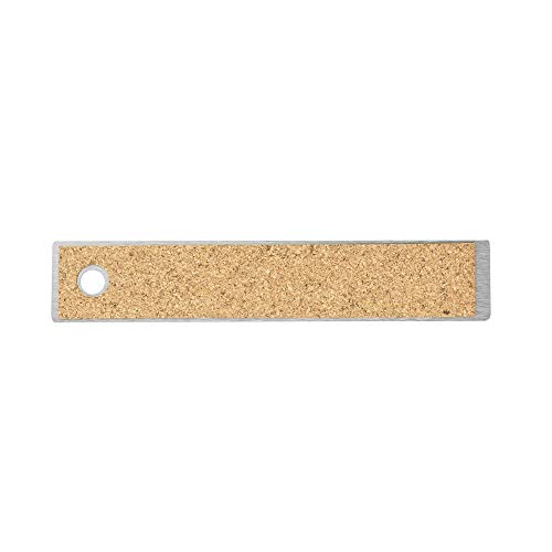 Pacific Arc Stainless Steel Ruler with Inch and Pica Measurements, 6 Inches Cork Backed - WoodArtSupply