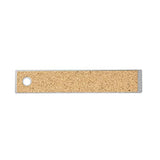 Pacific Arc Stainless Steel Ruler with Inch and Pica Measurements, 6 Inches Cork Backed Pacific Arc