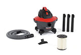 RIDGID 62698 RT0600 NXT 6-Gal. Wet Dry Shop Vacuum with Casters, 4.25 Peak HP Motor, and Pro Locking Hose, Dark Gray and Red RIDGID