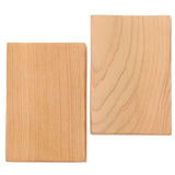 MILISTEN 2 Pcs Unfinished Wood Board Toy Wood Cutout Block Wooden Block Unfinished Wood Slices Wood Cutouts Thick Wood Board Wood Rectangles to Stack Milisten