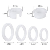 6PCS Large Bracelet Resin Molds, Gartful Round C Font Silicone Jewelry Mold for Epoxy Casting, Silicone Bangle Mold for Making DIY Crafts Supplies, 6 Gartful