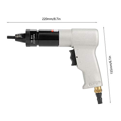 Pneumatic Riveting Gun Pull Nut Automatic Air Riveter Nut Gun Tool Akozon