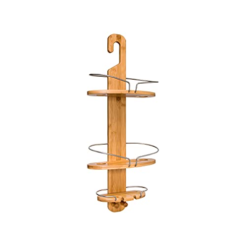 Honey-Can-Do Bamboo Hanging Shower Caddy BTH-09273 Natural Honey-Can-Do