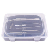 Air Scaler Gouge Chisel Micro Air Flux Chipper Pneumatic Scraper Medical Gypsum Breaker Stomatology Engrave 5pcs Flat Chisel Bull Point Chisel Jitterbug