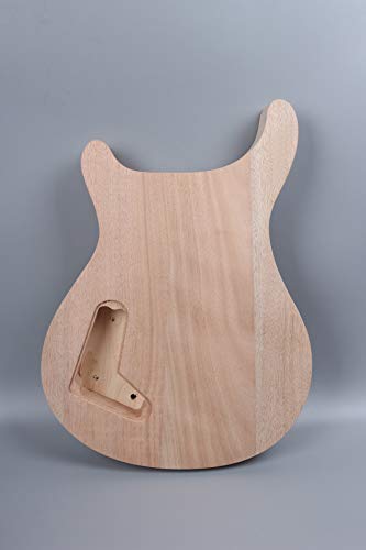 Unfinished Guitar Body Mahogany Maple wood For Electric Guitar Replacement Set in - WoodArtSupply