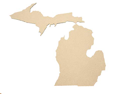 Michigan State Cutout - 1/4" MDF - 3 Pack - WoodArtSupply