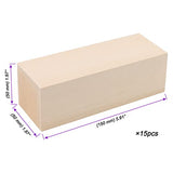 JOIKIT 15 Pack 6 x 2 x 2 Inches Basswood Carving Blocks, 15x5x5cm Unfinished Soft Wooden Carving Blocks, Kiln Dried Whittling Blocks Natural Craft JOIKIT