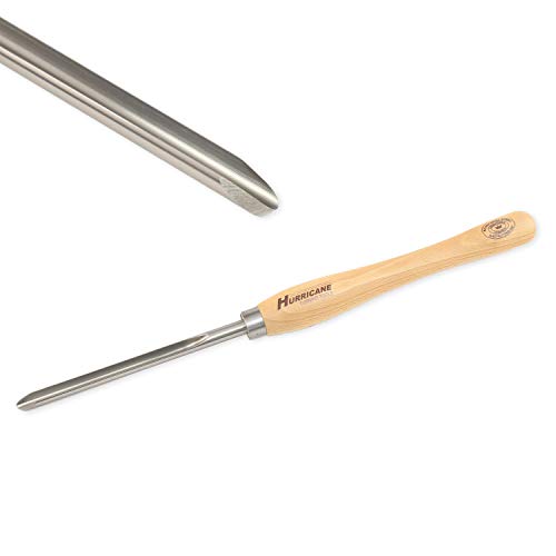 Hurricane Turning Tools, HTT-242W, M2 HSS, 5/8" Bowl Gouge with Side Grind (1/2" Flute) for Woodturning - WoodArtSupply