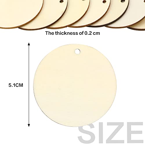  FSWCCK 15 PCS 12 Inch Wood Circles for Crafts - Unfinished Wood  Rounds Wooden Cutouts, Wood Slices for Painting, Home, Party, Holiday Decor