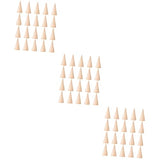 ABOOFAN 60 Pcs Diy Cone Wood Cone Jewelry Holder Unfinished Christmas Tree Cone Wood Jewelry Organizer Ring Cone Holder Wood Ring Wooden Toy Jewelry ABOOFAN