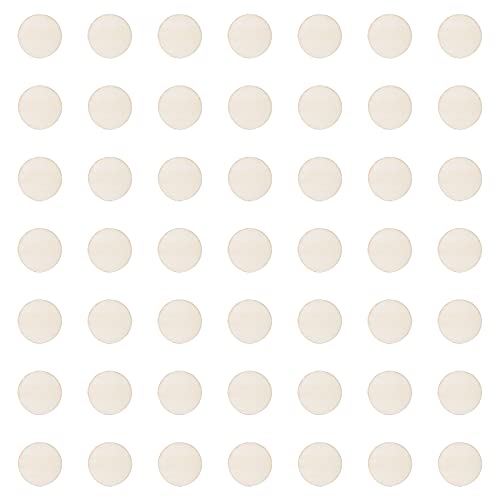 Sowaka 50 Pcs Unfinished Wooden Circle Discs Round Small Blank Natural Wood Slices for Crafting Writing DIY Project Ornament Painting Art Home sowaka