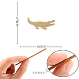 Alligator Wood Craft Unfinished Wooden Cutout Art DIY Wood Signs Inspirational Wall Plaque Retro Home Family Wall Decor for Home Kitchen Living Room WoodArtSupply