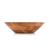 Samhita Acacia Wood Serving Bowl, Fruit Bowl, Friendly and Perfect for Salad, Vegetables and Fruit,Single Salad Bowl (10" x 10" x 3") Samhita