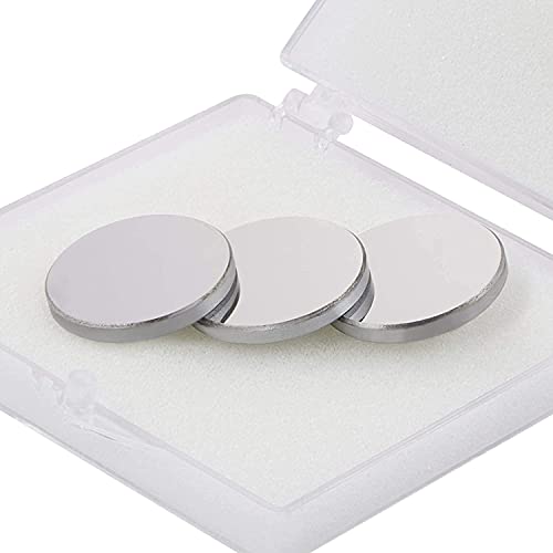 OMTech Laser Cutting Mirror Set, 25mm Molybdenum Replacement Mirrors for CO2 Laser Engraving Machines, Precision Highly Reflective Mo Mirrors for 50W OMTech
