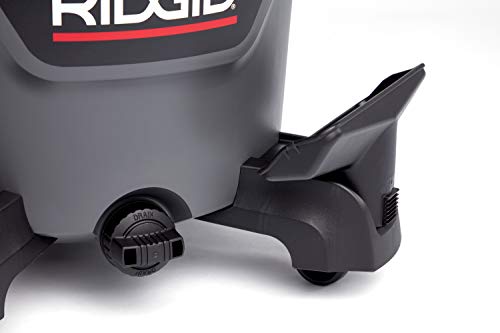 RIDGID 62698 RT0600 NXT 6-Gal. Wet Dry Shop Vacuum with Casters, 4.25 Peak HP Motor, and Pro Locking Hose, Dark Gray and Red - WoodArtSupply