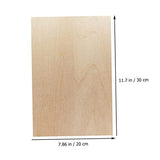 EXCEART 24 Pcs Rectangular Veneer Wooden Slices Unfinished Wood Hobby Unfinished Wood Crafts Unfinished Wood Tiles Wood Blanks Wooden Cutouts Woodsy EXCEART