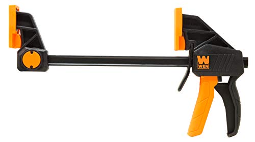 WEN CLR062 6-Inch Heavy Duty Steel Bar Clamps and Spreaders with 2.3-Inch Throat, Four Pack WEN