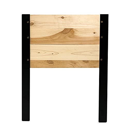 Backyard Expressions Raised Garden Bed, Elevated Wood Planter Box Stand - 35.5" W x 15.5" D x 22" H - WoodArtSupply