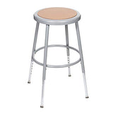 OEF Furnishings (2 Pack) Height Adjustable Grey Shop Stool, 18-27" High OEF Furnishings