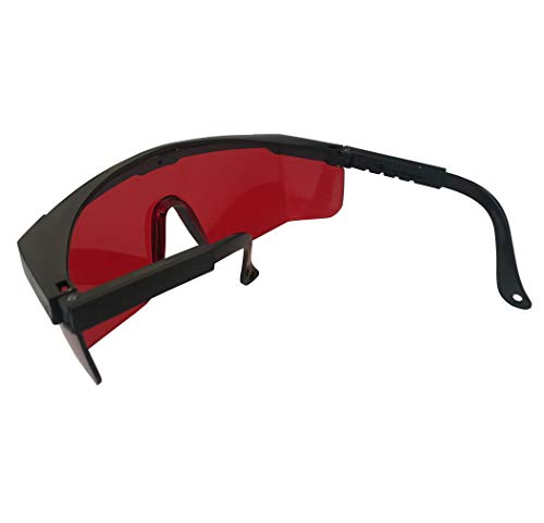 Laser Light Safety Glasses Eye Protection Goggles Laser Protection Glasses Goggles OD 4+ Red Color For Typical 200~540nm Blue Violet Green Laser - WoodArtSupply