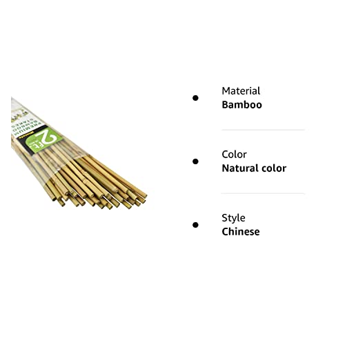 Mininfa Natural Bamboo Stakes 2 Feet, Eco-Friendly Garden Stakes, Plant Stakes Supports Climbing for Tomatoes, Trees, Beans, 30 Pack Mininfa