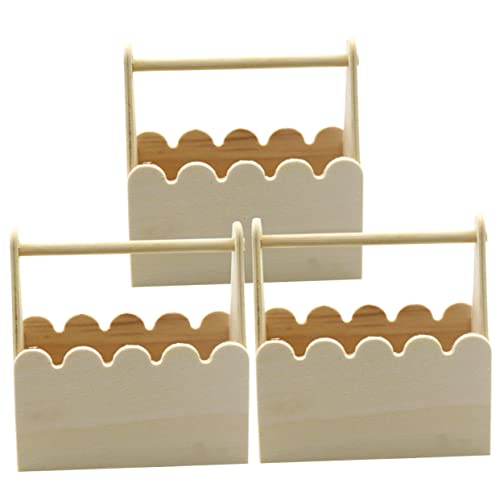 Kisangel 9 pcs Small Blank Basket Food Storage Basket Unfinished Hand Basket Kids Crafts Toys Mini Flower Basket Kids Painting Toy Flower Planter Kisangel