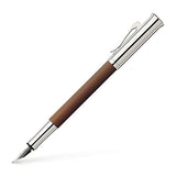 FABER-CASTELL 146522 Faber Castel Fountain Pen, EF, Fine Point, Guilloche, Cognac, Dual Use, Genuine Imported Graf von Faber-Castell