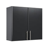Prepac Elite Functional 9-Piece Garage Cabinets and Storage System Set A, Simplistic Garage Closet Shop Cabinets 24" D x 112" W x 89" H, Black, Prepac