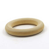 Mylittlewoodshop Pkg of 12 - Ring - 1-1/2 inch outside diameter with 3/4 inches inside diameter and 3/8 inches thick unfinished wood (WW-TR0400-12) Unique Wood Shapes