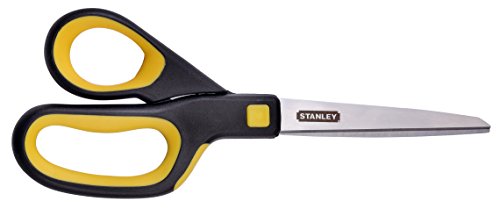 Stanley 8 Inch All-Purpose Ergonomic Scissor (SCI8EST-YLW), Yellow/Black STANLEY