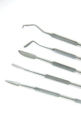 SE 12-Piece Stainless Steel Wax Carvers Set, Wax & Clay Sculpting Tools, Double Ended Carving Kit for Modeling, Sculpting and Shaping, Silver - DD312 SE